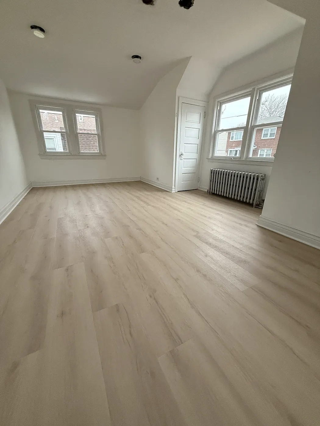 Light LVP in a Vaulted Attic Room