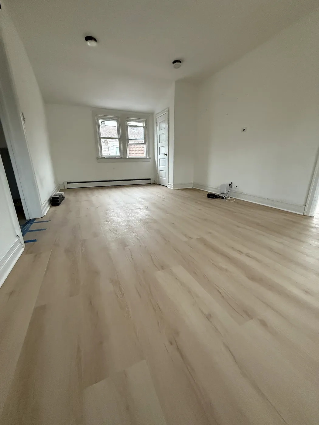 LVP Flooring in a Renovated Attic Room
