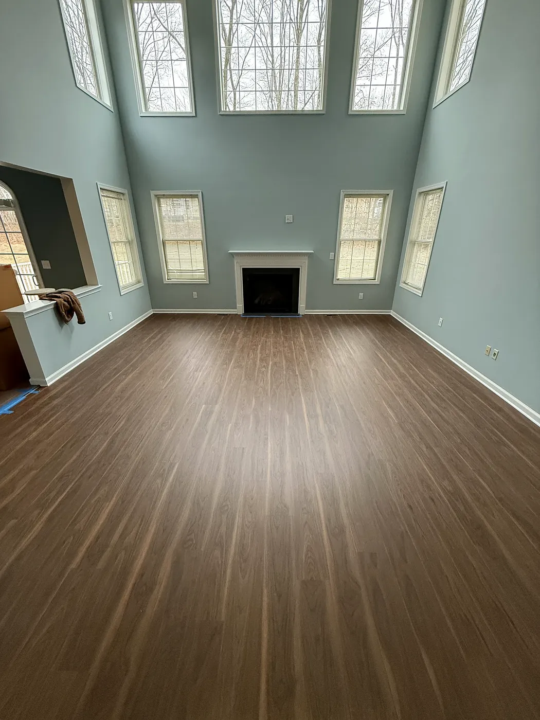 Two-Story Great Room LVP Flooring